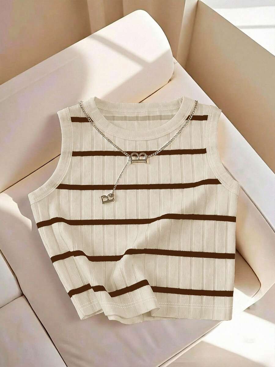 Resyla Blusa de uso diario versátil y casual con cuello redondo y bloques de color para mujer de talla grande - Multicolor - Ver 1