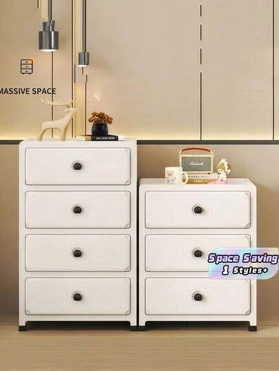 1PC Drawer Storage Cabinet Organizer For Living Room Bedroom Nightstand Multipurpose Snack Toy Storage Space Saving Stackable