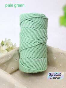 1PC 3mm 100m DIY Hand Weaving Cord Macrame Rope Decorative String Tapestry Yarn Bundling Twine Craft Supply Kit - Light green - View 2