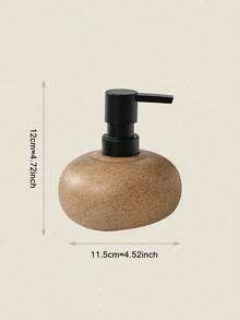 1pc Simple Design Ceramic Press Bottle, Suitable For Storing Lotion, Shower Gel, Shampoo In Bathroom, Kitchen, Vanity, Porch Counters. An Ideal Housewarming Gift For Newlyweds Or Sweet Present For Mother And Girls Bathroom Decor Fall Decor Back To School - 1psc - View 10
