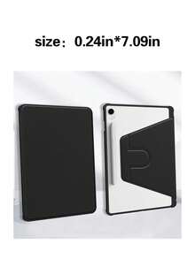 Ốp bảo vệ siêu mỏng xoay được DANYCASE tương thích với Apple Galaxy Tab S9 FE+ S9+ 12.4", S9 S9FE A8 S7+ S8+ S7FE S7 S8 S6lite, có khe cắm bút, chống sốc, mặt lưng trong suốt. - màu đen - Xem 14
