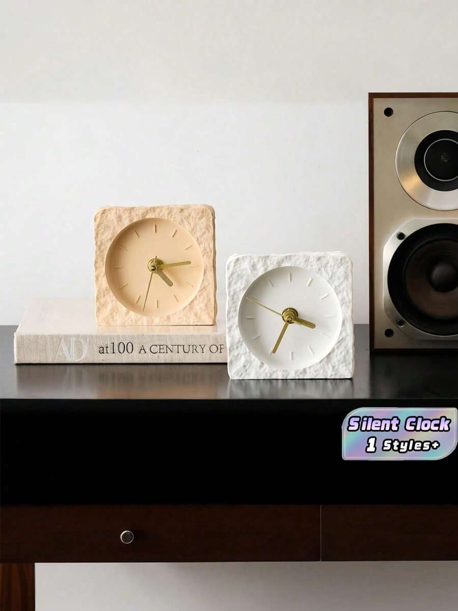 Cirelle Silent Sweep Wall Clock - Modern Scandinavian Design, Minimalist Desk Decoration For Living Room, Office & Housewarming - Multicolor - View 1