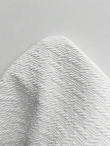 Manfinity CasualCool Bộ 2 áo thun nam Manfinity phong cách thường ngày mát mẻ, chất liệu vải dệt jacquard kẻ caro nhỏ, có lớp đệm, thoải mái cho mùa hè. - trắng - Xem 4