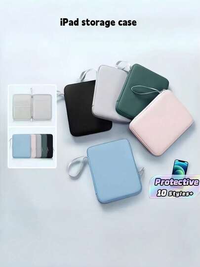 1 Peça Bolsa de Transporte de Tablet em Couro PU, Resistente à Água, Absorvente de Choque, Capa Protetora Leve e Fina para Laptop/Notebook de 11 Polegadas e 13 Polegadas