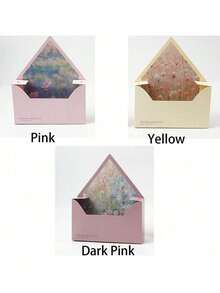 5/10pcs Envelope Style Flower Box, Love Letter Pattern, Reusable Lightweight Gift Box, Wedding Favor DIY Floral Arrangement, Valentine's Day Gift(Bead Chain Not Included) - one size fits all - View 14