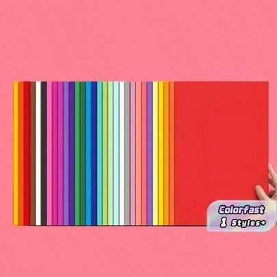 SHEIN 30 tờ bìa cứng A4 30 màu chất lượng cao cấp cho các dự án thủ công sáng tạo DIY Phát triển kỹ năng thủ công Thể hiện nghệ thuật Trang trí nhà đa năng Làm thiệp sổ lưu niệm Nâng cao kỹ năng sáng tạo