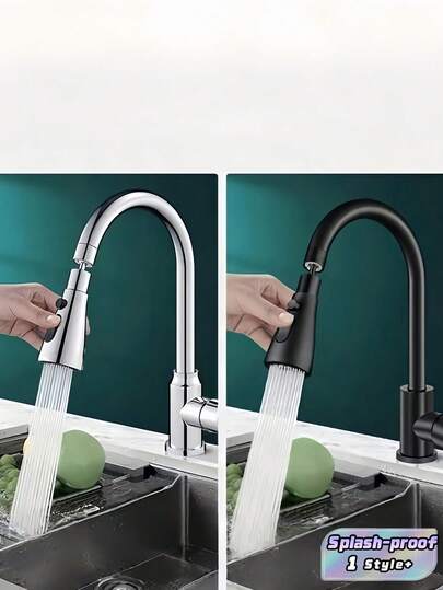 1PC Universal Kitchen Faucet Extension Hose Sink Sprayer Attachment Set With 360 Swivel Aerator Anti Splash Water Saving Design One Click Stop Faucet Extender For Home Bathroom Decor Holiday Gift Christmas Summer Winter Housewarming Wedding Party