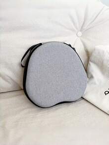 SHEIN 1 Estuche de transporte a prueba de golpes de EVA para auriculares Max, de unicolor con cierre de cremallera, funda protectora con cubierta para almohadillas para el hogar y la oficina, artículo de moda - Multicolor - Ver 11