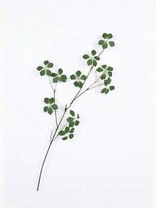 1Pc Artificial Branch With Leaves Imitation Japanese Azalea Twig Fake Spring Leaf Branch Fake Leaf Spray Willow Branch Hazelnut Branch For Vase Filler Office Home Wedding Decor - Multicolor - View 10
