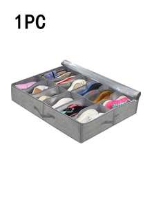 1 pieza Caja de almacenamiento plegable gris, ahorro de espacio - Gris Oscuro - Ver 7