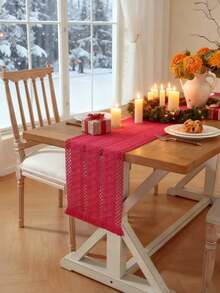 Boho Table Runner Macrame Table Runners For Home Decor ,Multiple Colours Macrame Table Runner With Tassels For Boho Dining Bedroom Decor Rustic Bridal Shower,Farmhouse Rustic Table Runner,Place Mat,Thanksgiving Christmas Home Decor (Multiple Sizes Available) - Burgundy - View 10