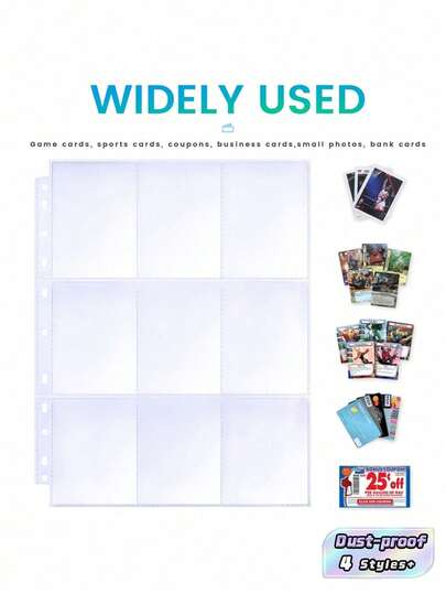 clear plastic sleeves for id cards Rolodex 67650 Transparent Business Card Sleeves New Package Of 50 main image 1