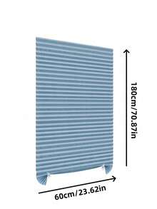 1 Pack Fits Most Windows Cordless Pleated Fabric Temporary Solid Color Window Blinds For Home Office Bedroom Kitchen Bathroom Easy Install Privacy Light Control - Blue - View 17