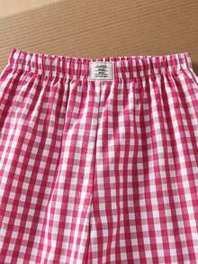 SHEIN Bộ áo thun và quần kẻ caro in hình quả anh đào dễ thương dành cho bé gái, thích hợp cho các hoạt động thường ngày và mặc dạo phố. - trắng - Xem 8