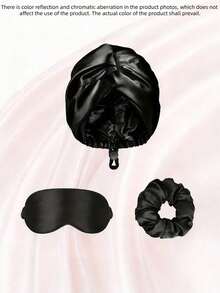 1SetCross Twist Sleep Cap Hair Care Cap Eye Mask Women'S Hair Tie Hair Accessories, Hair Beauty Products, Hair Care, Hair Care Products, Hair Tools, Hair Supplies, Hair Care, Hair Styling Equipment Travel Essentials, Suitable For Daily Hair Care Specific Hair Care Needs For Sleep, Travel, And Long-Distance Transportation - Multicolor - View 17