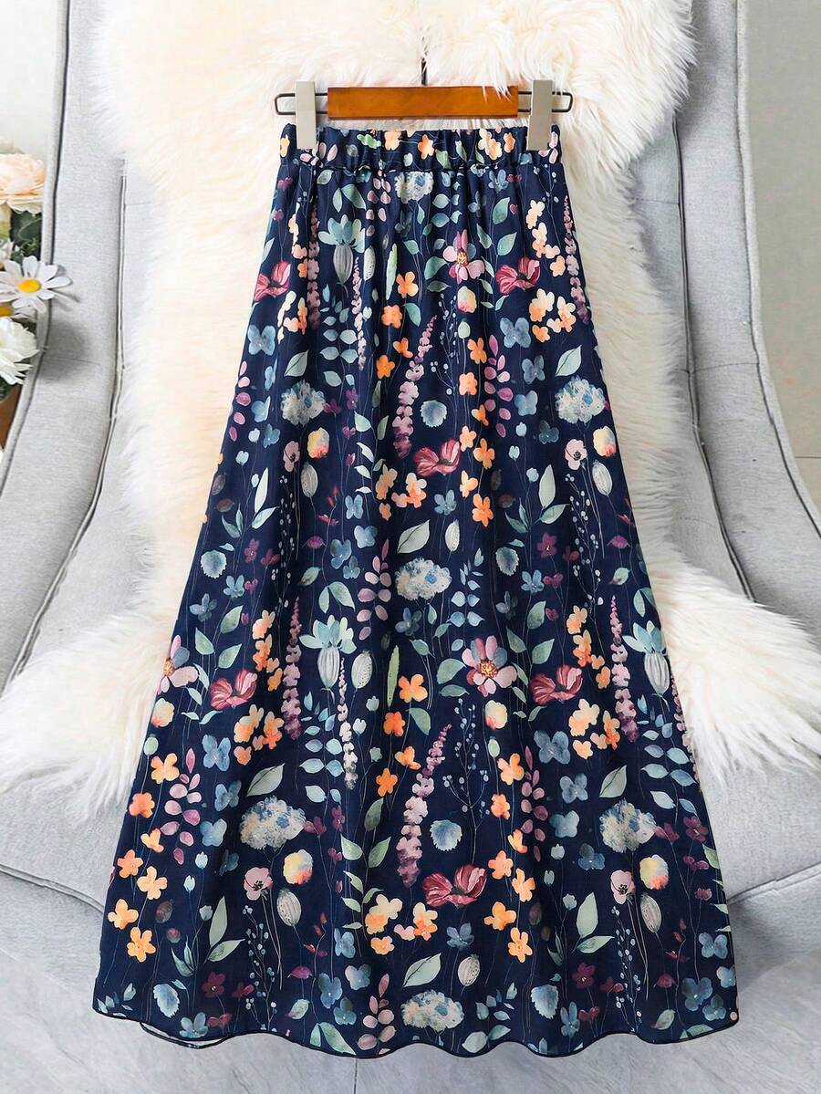 EMERY ROSE Chân váy in hoa thường ngày dành cho nữ - Nhiều màu - Xem 1