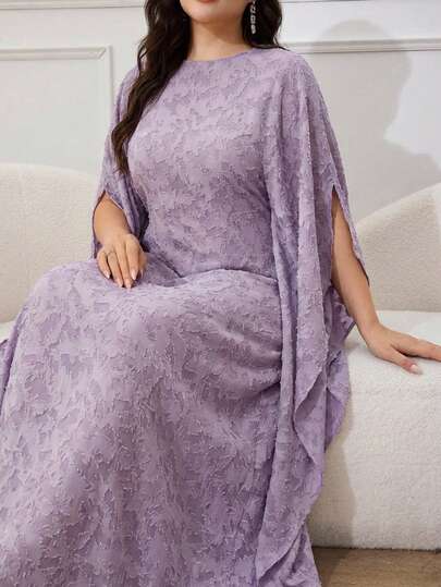 Al Najma Đầm Jacquard cỡ lớn dành cho nữ, thích hợp mặc thường ngày, dự tiệc và du lịch, kiểu Ả Rập.