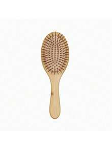 Bamboo Hairbrush, Natural Wood Anti-Static Brush, Hair And Scalp Combing, Anti-Static, Cushion Styling Tool, Universal. - Multicolor - View 13