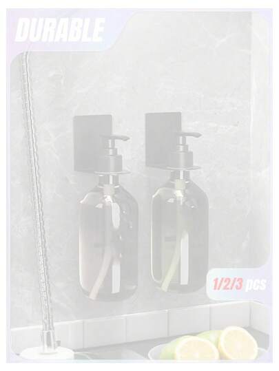 Factory Direct Stainless Steel Non-Perforated Shampoo Hanger Hand Sanitizer Shower Gel Rack Kitchen Dish Soap Rack,Shower Gel, Hand Sanitizer, Shampoo Hanger, Toilet Wall Hanging, Non-Perforated Pendant, Stainless Steel