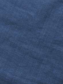 EMERY ROSE Camisa casual sin mangas de cuello en V de unicolor para mujer - Azul - Ver 4