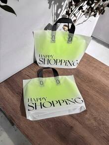 50 Stück Plastik Handtaschen Set, wasserdicht, verstärkt, tragbar, großer Kapazität, Geschenktüten für Geburtstag, Hochzeit, Party, Frauen Kleidung Verpackung, Feiertags Einkaufs Zubehör, Viral - Mehrfarbig - Übersicht 10