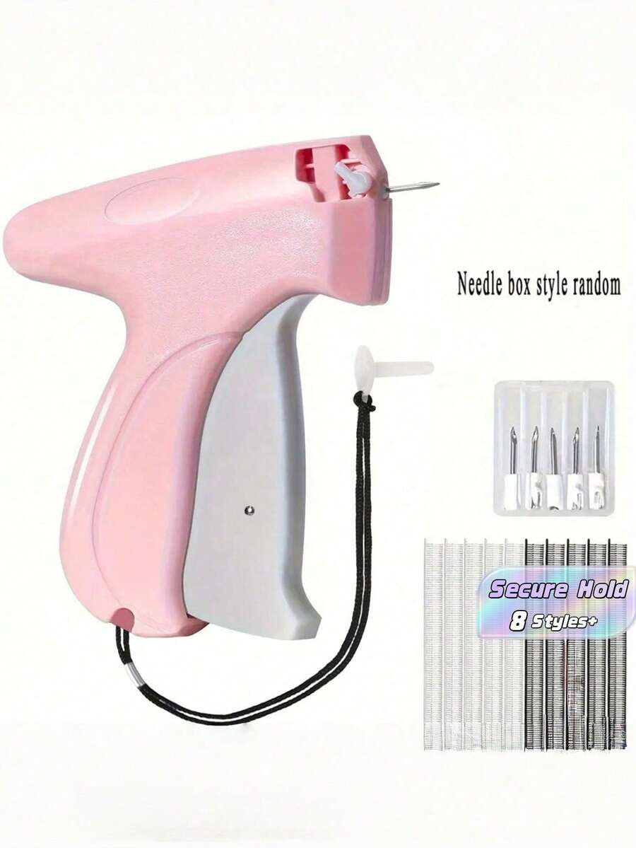 Fine Stitch Gun For Clothes, Micro Mini Stitch Tagging GunFor Clothing,Quilting Hemming Tools Quick Stitch SewingGun With 6 Fine Needles & 1000 Pcs Fasteners - Multicolor - View 1