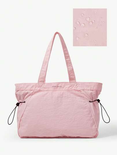 Viva Strut Bolso de tote con bolsillos con cremallera de nailon, bolso de playa, de viaje y de uso diario casual, con estilo, ligero y de gran capacidad para deportes