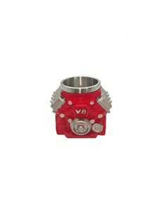 1 Peça Caneca de Café com Motor V8 Vintage, Copo de Carro Isolado de Aço Inoxidável com Alça, Presente Ideal para Mecânico, Amante de Carros, Marido no Dia dos Pais e Natal - Vermelho - Visão 1