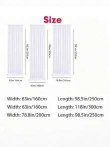 2/4PCS Sheer Soft Flowing White Tulle Fabric For Outdoor Wedding Arch Backdrop Chair Ceiling Decoration Party Backdrop Curtains Terrace Pergola Veranda With Rod Pocket Design - White - View 10