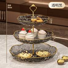 Giá đựng bánh cupcake 3 tầng, giá đỡ tròn nhiều tầng bằng nhựa, khay trưng bày bánh ngọt mini, trái cây, bánh quy, món tráng miệng cho tiệc trà, đám cưới, sinh nhật, màu xanh lá cây. - Nhiều màu - Xem 1