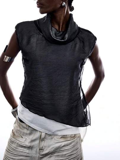 LYSMO Women's Fashionable Colorblock Patchwork Camisole