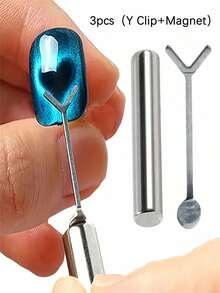 1 Dụng Cụ Trang Trí Móng Tay Hình Trái Tim Mũi Tên Từ Tính Hai Đầu Thiết Kế Mắt Mèo Lấp Lánh Dùng Để Tự Làm Móng Tay Chân, Trang Trí Móng Chính Xác, Tinh Tế Như Ở Salon. Hiệu Ứng Kim Loại - Nhiều màu - Xem 12