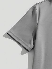 Solurane Conjunto casual masculino cinza escuro com estampa de ossos, cabeça de touro e apanhador de sonhos do Velho Oeste. - Cinza - Ver 5
