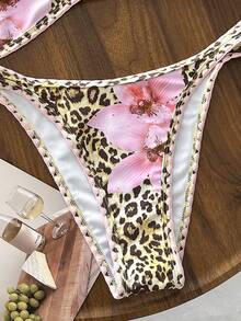 Swim Mod Bộ bikini hai dây in họa tiết dành cho nữ, thích hợp cho mùa xuân/hè. - Nhiều màu - Xem 5