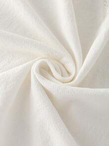 White Origin Cotton V-Neck Ruffle Sleeve Casual Blouse For Women - White - View 6