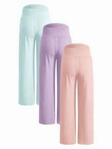 Modmama Pantalones anchos de maternidad de unicolor con cintura ajustable - Multicolor - Ver 2