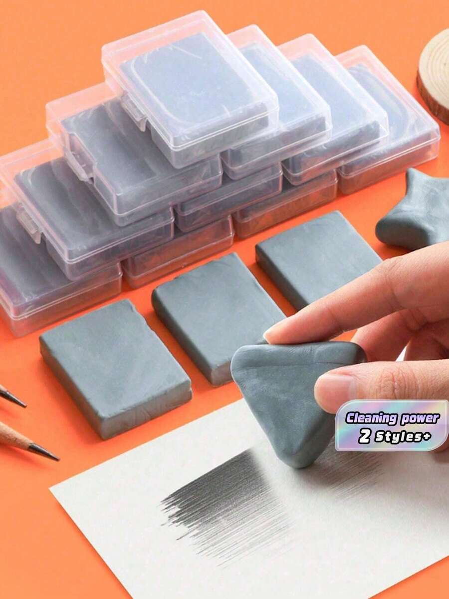 1pc Art Painting Erasers, Suitable For Sketching And Drawing Back To School - one-size - View 1