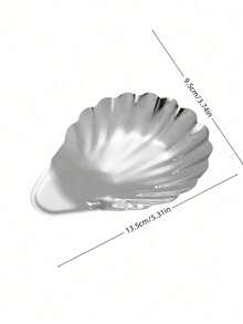 Cirelle Exquisite Shell-Shaped Tableware: Perfect For Seasonings, Cheese And Platters, Small Snacks, Parties, Home Decoration, Kitchen Organization, Beautiful Tableware, An Essential Item For Hosting Parties, And A Must-Have For Luxurious Dining - Silver - View 8