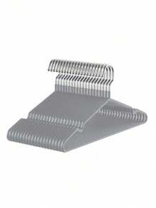 100PCS 60PCS 30PCS 20PCS 10PCS 1PC Rubber Coated Metal Hangers Non Slip Heavy Duty Space Saving Clothes Hangers Silver Hook For Shirt Dress Wardrobe Organizer - Multicolor - View 34
