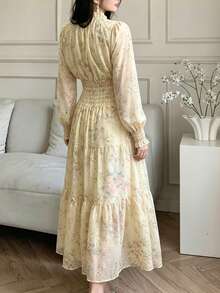 DAZY Đầm dài ngang gối thanh lịch in hoa dành cho nữ - Nhiều màu - Xem 3