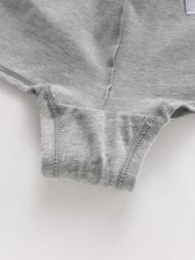 Ocili 3 piezas de bragas cómodas de unicolor para mujer, adecuadas para uso diario - Gris Oscuro - Ver 7