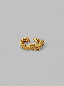 Ontre PRE18K GOLD PLATED TWIST RING - Yellow Gold - View 4