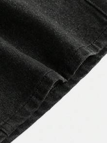 Maija Women's Denim Mini Skirt, Y2K Style Outfit, Music Festival Clothing, Back To School Outfit - Black - View 6