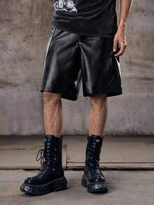 Skyrend Men's Summer Solid Color Slant Pocket Shorts Mans Outfit Custom Short Mens Dress Shorts Black Shorts For Men Mens Fashion Old Money,Daily Leisure, Weekend Trips, Outdoor Activities, Travel Expeditions, Relaxed Work Environments Or Semi-Formal Occasions, Boyfriend/Husband Gift, Anniversary /Birthday Gift Party Summer Vacation Holiday,Wedding,Spring To Summer,Easter,Y2k,Vintage,Hawaiianemo - Black - View 1