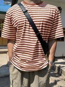 DAZY Men's Striped Fabric Short Sleeve T-Shirt - Multicolor - View 6