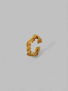 Ontre PRE18K GOLD PLATED TWIST RING - Yellow Gold - View 2