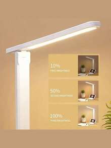 1PC Led Desk Lamp Eye-Protection Study Reading Lamp, Writing Specific, Bedroom Bedside Lamp, Dormitory Plug-In Table Lamp - White - View 11