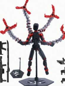 MINKOJA MINKOJA Un juguete de Doctor Octopus de marioneta impresa en 3D, fácil de llevar, juguete suave, juguete para niños, juguete antiestrés, un gran regalo para fiestas, cumpleaños, Navidad y días festivos. - Multicolor - Ver 12