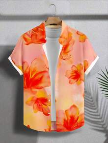 VIVINTIMO Áo sơ mi nam in họa tiết hoa, thích hợp cho những chuyến đi nghỉ dưỡng trên đảo, du lịch Hawaii, những buổi gặp gỡ bạn bè, một món quà ý nghĩa dành cho bạn trai. - Nhiều màu - Xem 6