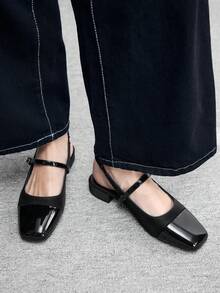 CUCCOO BIZCHIC Women's Fashion Flat Shoes - Black - View 1